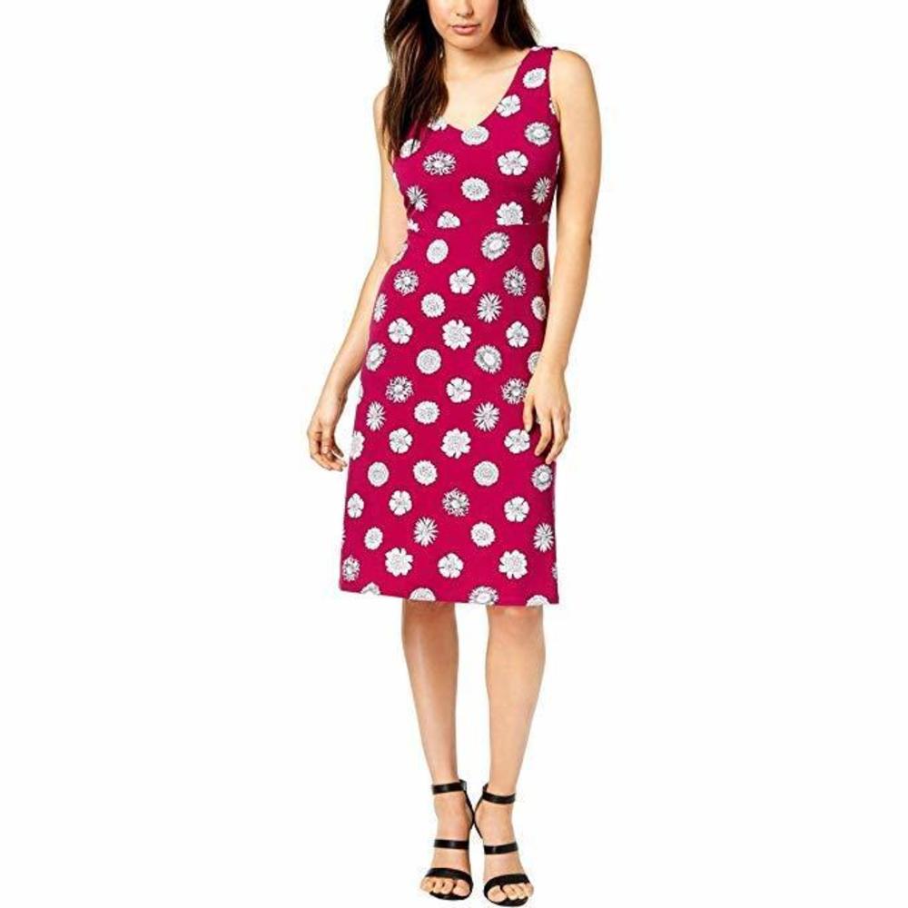 Vince Camuto Womens Crisscross Back A Line Dress Size Large